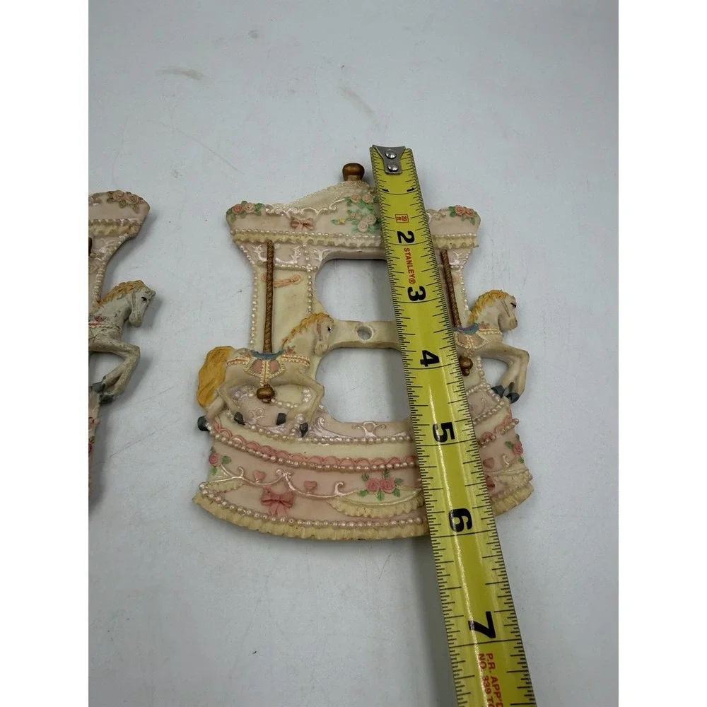 Lot Of 2 Vintage 2000s Carousel Horse Single Light Switch & Outlet Cover